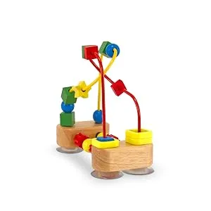 Melissa Doug First Bead Maze Developmental Toy Motor Skills 3+ Multicolor 19.685 cm H x 9.525 cm W x 17.78 cm L - Junge, Mädchen, Phantasie, Kinder, spielen, tun, Geschicklichkeit, Erbauer, Geschlecht, Neutralität