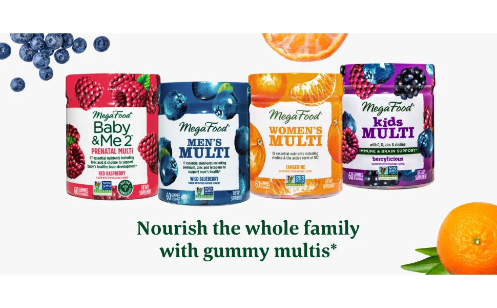 MegaFood Men's Multi Wild Blueberry  60 Gummies - MegaFood