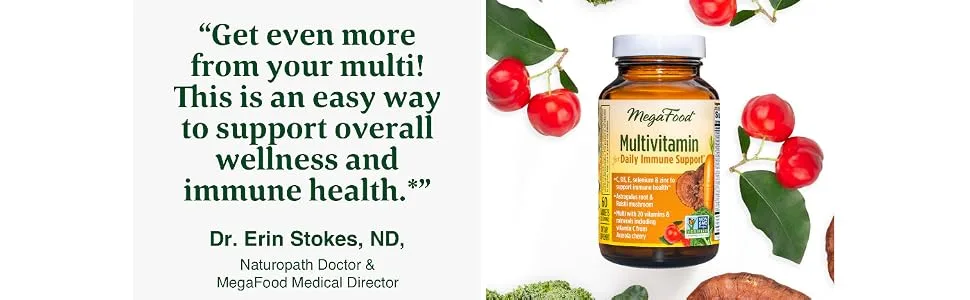 MegaFood Multivitamin For Daily Immune Support 60 Tablets - product information 2