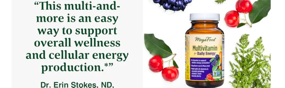 MegaFood Multivitamin For Daily Energy 60 Tablets - product information 2