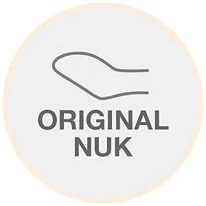 Nuk signature pacifier with a lighting effect |BPA-free pacifier made of silicone |18-36 months |Blue stars |2 pieces 18m+ light effect blue - nuk schnuller