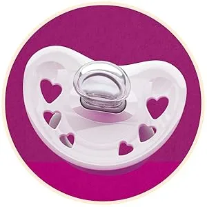 Nuk signature pacifier with a lighting effect |BPA-free pacifier made of silicone |18-36 months |red heart |2 pieces 18m+ light effect red - product information 3