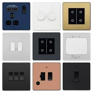 BG Evolve Shaver Socket Polished Copper Black 115/240 V - evolve, Beschläge, Elektrik,elektrisch,dekorativ,modern,Interieur,Luceco