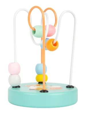 small foot motor skills loop fox pastel with colored balls and two metal loops from 12 months 11763 multicolored - product information 2