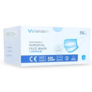 Inno Hygiene - 3-layer disposable face mask MDD Class I Type IIR - moisture resistant droplet protection - 50 pieces - Inno Hygiene Schutzmasken