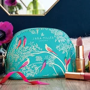 Sara Miller Makeup Bag Hummingbird (Light Blue) L - Sara Miller