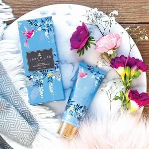 Sara Miller Makeup Bag Hummingbird (Light Blue) L - Sara Miller Handcreme