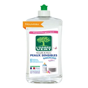 L'Arbre Vert dishwashing liquid for sensitive skin 750 ml 1 piece - product information 2