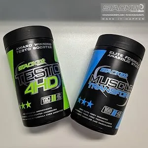 Stacker2 Testo-4HD Testosterone Production Testosterone Fitness Diet Muscles Bodybuilding 120 Capsules - Fatbruner