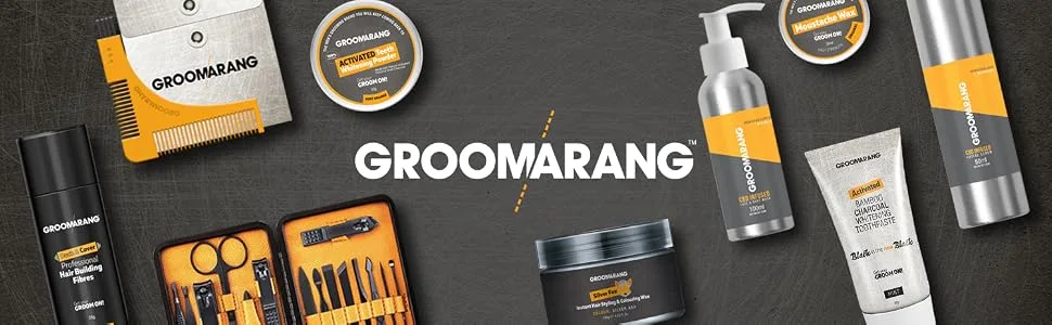 Groomarang's luxurious 'O' Boar beard brush made from wild boar bristles the perfect grooming gift for men - product information 1