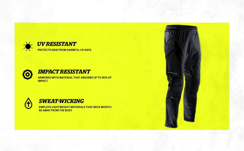 Storelli ExoShield goalkeeper pants | Fully padded football pants | High quality hip and knee protection | M Black - Stoßfest
