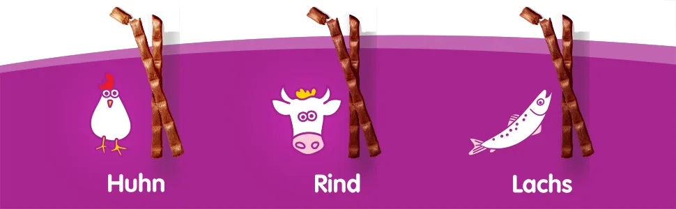 Whiskas Sticks Katzensnack Rich on chicken 84 sticks 14x6 sticks - irresistible taste experience with many vitamins and minerals - whiskas