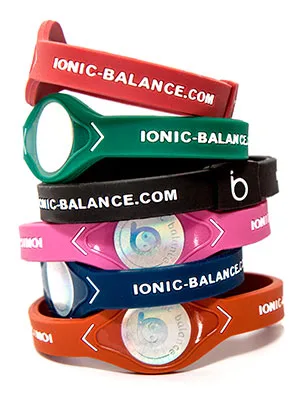 Ionic Balance Bracelet with Obsidian Black Hologram Black Large - 20.5cm / 8.1in - Ionic Balance MK2 Series