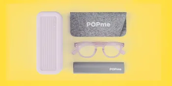 Popme Unisex Ocean Blue Reading Glasses with Blue Lenses for Presbyopia Blue Light Filter 2 Diopters One Size - Lieferumfang