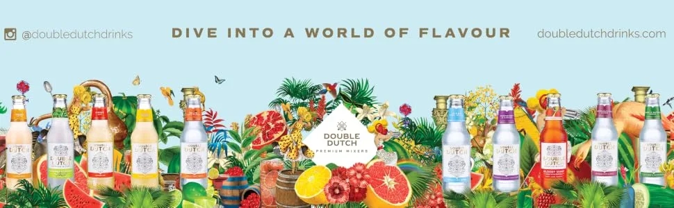 Double Dutch Pomegranate & Basil Tonic Water cans 24 x 150 ml 24 x 150ml cans Pomegranate & Basil - Double Dutch