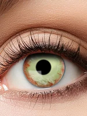 Eyecatcher 84115141.981 - Colored contact lenses 1 pair for 12 months multicolored carnival Mardi Gras Halloween - Jahreslinsen