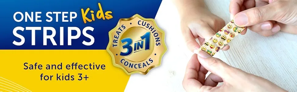 Compound W Wart Remover One Step Strips Maximum Strength For Kids Ages 3+ 10 Medicated Strips - Compound W