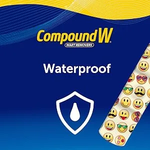 Compound W Wart Remover One Step Strips Maximum Strength For Kids Ages 3+ 10 Medicated Strips - Compound W