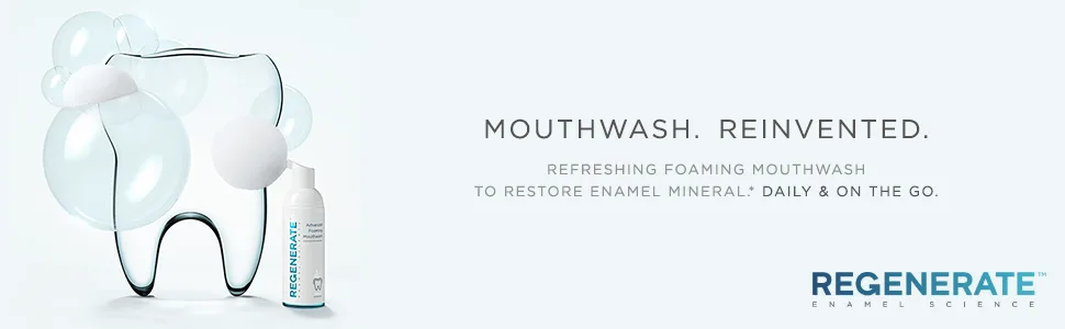 Regenerates special mouth flushing foam - Regenerate, mouthwash