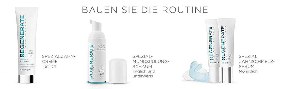 Regenerates special mouth flushing foam - Regenerate, mouthwash