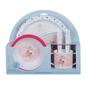 Sterntaler tableware set Emmi Girl plate bowl spoon fork cup age: for babies from 6 months pink - product information 2