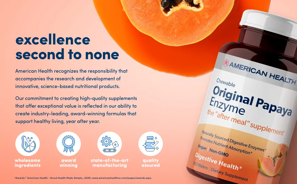 American Health Enzyme Probiotic Complex+ 30 Capsules - AH Excellence to none