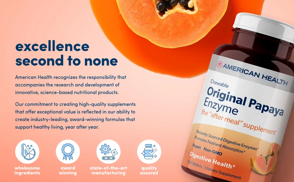 American Health Chewable Acidophilus Natural Strawberry 60 Chewable Wafers - excellence