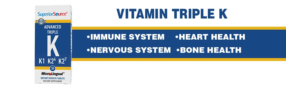 Superior Source Advanced Triple K 30 MicroLingual Instant Dissolve Tablets - whole coconut dog formula blood mens nordic caps vita acid tea foods vitamine doctors dogs support