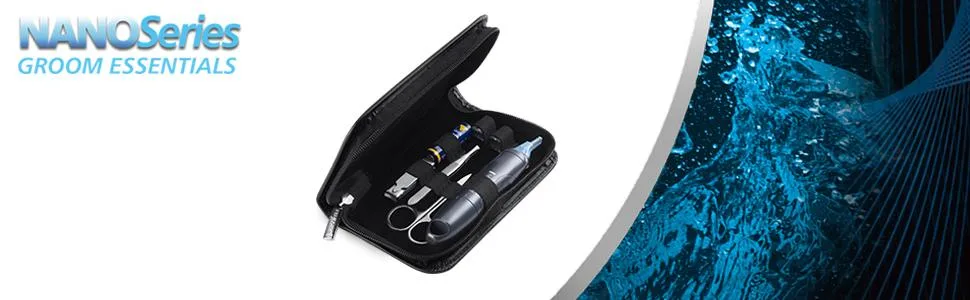 Groom Essentials Set NanoSeries NE3455 trimmer set for nose ear & eyebrow hair grey/black - product information 1