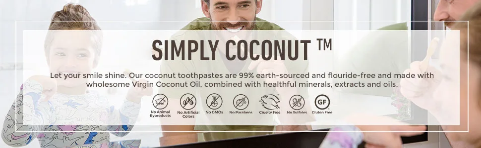 Jason Natural Simply Coconut Soothing Toothpaste Coconut Chamomile 4.2 oz (119 g) - JASON Simply Coconut Toothpaste