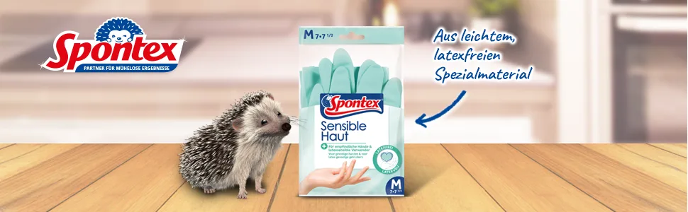 Spontex sensitive skin skin -friendly household gloves for sensitive hands and latex allergy - Sensible Haut