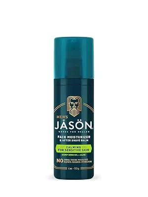 Jason Natural Men's Face Moisturizer + After Shave Balm Citrus + Ginger  4 oz (113 g) - JĀSÖN Men