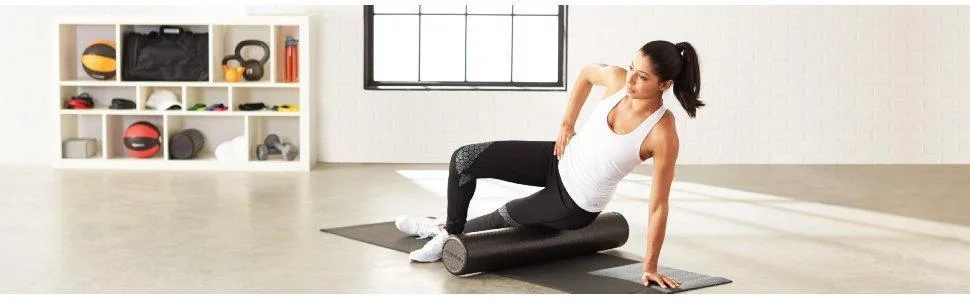 Amazon Basics - High Density Foam Exercise Roller 90 cm Black - product information 1