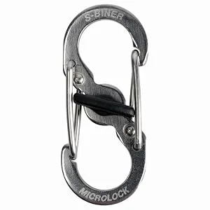 Nite IZE S-Biner Micro Lock Mini stainless steel carabiner black 2 pieces S-Biner MicroLock - black 2 pieces. - product information 2