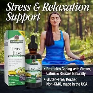 Nature's Answer Tense-Ease Alcohol-Free 2000 mg 2 fl oz (60 ml) - Relaxing Formula Supplement