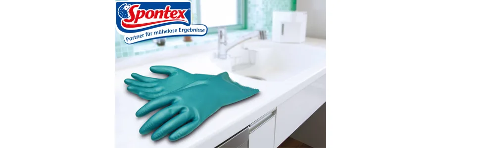 Spontex Wash-ups gloves rinsing gloves with anti-slip profile for optimal dishwasher control quick-drying high tapping size M 1 pair of m Wash-ups - Handschuh