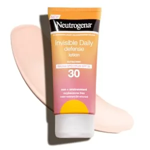 Neutrogena Invisible Daily Defense Sunscreen Lotion SPF 30 3 fl oz (88 ml) - Neutrogena Invisible Daily Defense Sunscreen Body Lotion, Broad Spectrum SPF 30, 3.0 Fl. Oz.