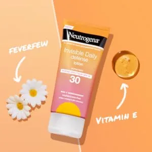 Neutrogena Invisible Daily Defense Sunscreen Lotion SPF 30 3 fl oz (88 ml) - SPF plus antioxidants