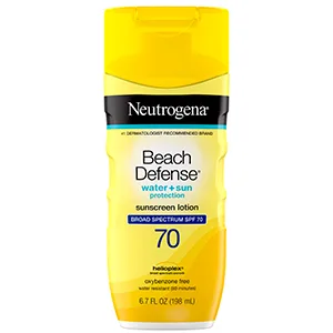Neutrogena Beach Defense Sunscreen Lotion SPF 70 6.7 fl oz (198 ml) - Neutrogena Beach Defense Sunscreen Lotion with Broad Spectrum SPF 70