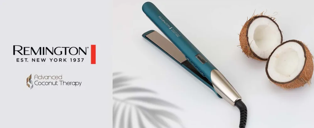 iron Advanced Coconut Therapy (high-quality ceramic coating enriched with coconut & UV filter integrated sensor) LCD display hair straightener S8648 Amazon exclusive Hair smoothing single - Intro