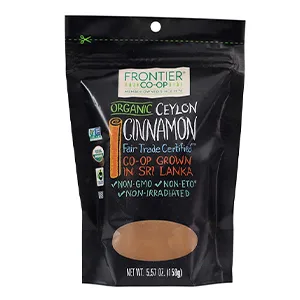 Frontier Co-op Organic Ceylon Cinnamon 5.57 oz (158 g) - Organic FT Ceylon Cinnamon