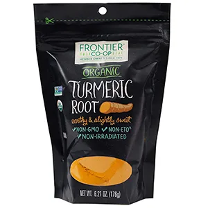 Frontier Co-op Organic Turmeric Root 6.21 oz (176 g) - FRONTIER CO-OP TURMERIC ROOT