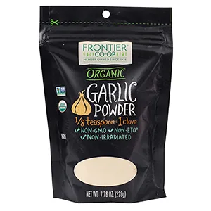 Frontier Co-op Organic Garlic Powder 7.76 oz (220 g) - FRONTIER CO-OP GARLIC POWDER
