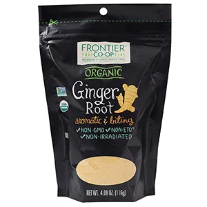 Frontier Co-op Organic Ginger Root 4.09 oz (116 g) - FRONTIER CO-OP GROUND GINGER ROOT
