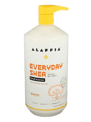 Alaffia Everyday Shea Conditioner Unscented 32 fl oz (950 ml) - xfdrt