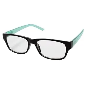 Hama reading glasses (foldable with glass frame plastic 2.5 diopters) black/turquoise/transparent 2.5 DIOP black / turquoise - HAMA
