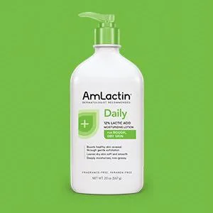 Amlactin Daily 12% Lactic Acid Moisturizing Lotion Fragrance Free 7.9 oz (225 g) - bottle