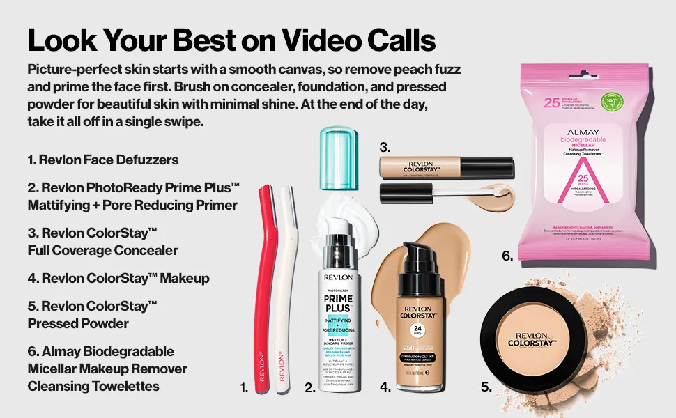 Revlon Face Defuzzer Smooth & Perfect 2 Piece Set - revlon face makeup tool