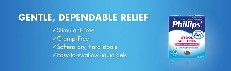 Phillip's Stool Softener 60 Liquid Gels - product information 2