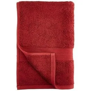 Amazon Basics 4-Piece Fade-Resistant Towel Set 2 Bath Towels and 2 Hand Towels Red 100% Cotton 500g/m  - product information 2